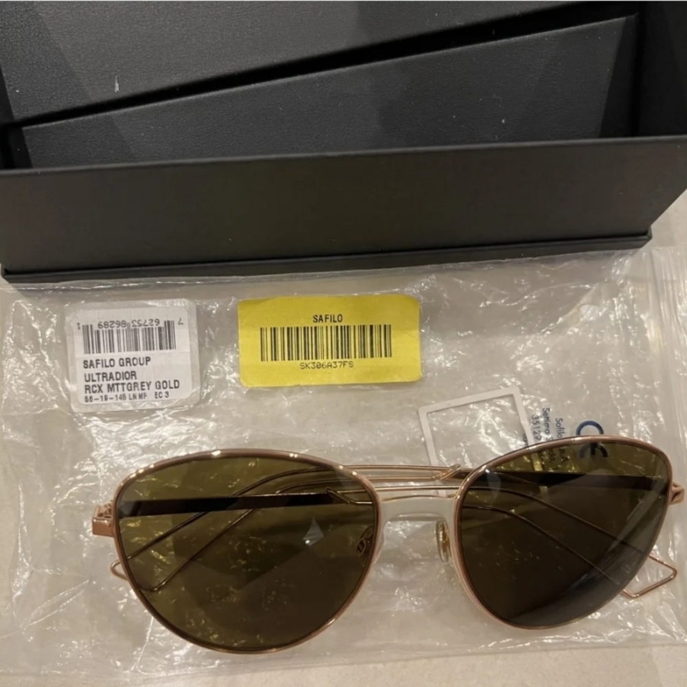 Dior Rose Gold and Black Sunglasses - Picture 9 of 12